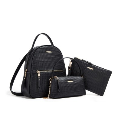 Γυναικείο σετ Σακίδιο πλάτης/τσάντα χιαστί/τσάντα χειρός Cardinal ZM906 μαύρο